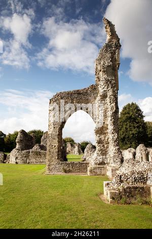 Les ruines du Prieuré de Thetford est une maison monastique de Clunac à Thetford, Norfolk, Angleterre Banque D'Images