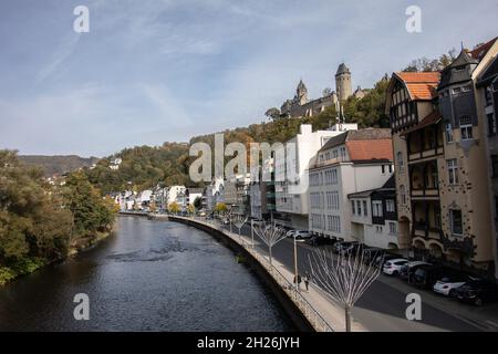 Altena Centre ville sur la Lahn Banque D'Images