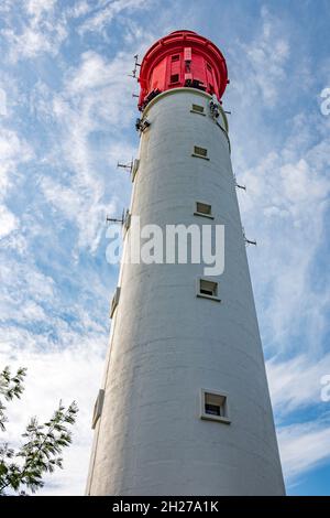 Le phare de Lège-Cap-Ferret est un point de repère et peut être visité.De son sommet, il offre une vue magnifique sur le bassin d'Arcachon et l'Atlantique Banque D'Images