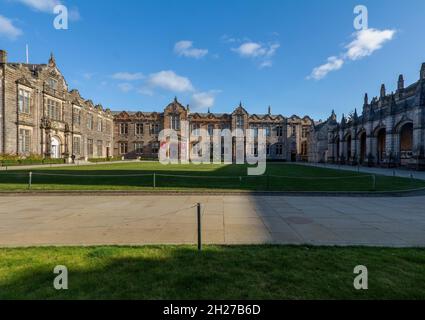 St Andrews University a été fondée en 1413 en tant qu'université publique et est la plus ancienne université d'Écosse, St Andrews Fife Scotland, Royaume-Uni Banque D'Images