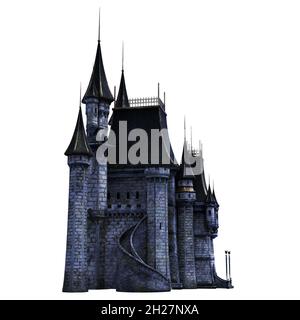 Castle Academy Fantasy Architecture, illustration 3D, rendu 3D Banque D'Images