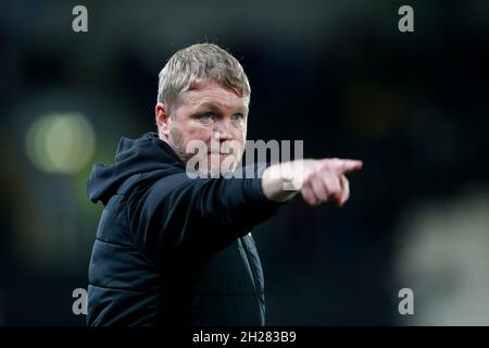 Hull, Royaume-Uni.20 octobre 2021.Grant McCann, directeur de Hull City à Hull, Royaume-Uni, le 10/20/2021.(Photo par Ben Early/News Images/Sipa USA) crédit: SIPA USA/Alay Live News Banque D'Images