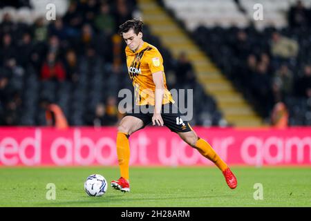 Hull, Royaume-Uni.20 octobre 2021.Jacob Greaves #4 de Hull City, Hull, Royaume-Uni, le 10/20/2021.(Photo par Ben Early/News Images/Sipa USA) crédit: SIPA USA/Alay Live News Banque D'Images