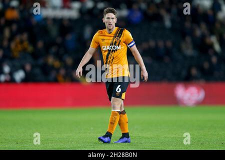 Hull, Royaume-Uni.20 octobre 2021.Richard Smallwood #6 de Hull City, Hull, Royaume-Uni, le 10/20/2021.(Photo par Ben Early/News Images/Sipa USA) crédit: SIPA USA/Alay Live News Banque D'Images