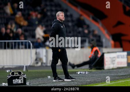 Hull, Royaume-Uni.20 octobre 2021.Grant McCann, directeur de Hull City à Hull, Royaume-Uni, le 10/20/2021.(Photo par Ben Early/News Images/Sipa USA) crédit: SIPA USA/Alay Live News Banque D'Images