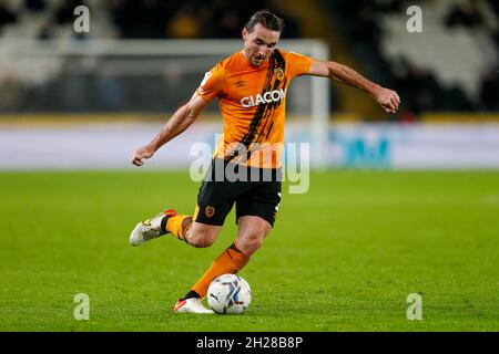 Hull, Royaume-Uni.20 octobre 2021.Lewis Coyle n° 2 de Hull City, Hull, Royaume-Uni, le 10/20/2021.(Photo par Ben Early/News Images/Sipa USA) crédit: SIPA USA/Alay Live News Banque D'Images