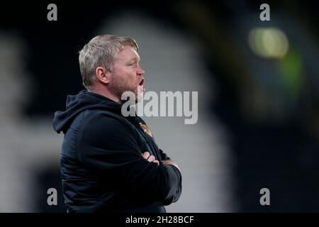 Hull, Royaume-Uni.20 octobre 2021.Grant McCann, directeur de Hull City à Hull, Royaume-Uni, le 10/20/2021.(Photo par Ben Early/News Images/Sipa USA) crédit: SIPA USA/Alay Live News Banque D'Images