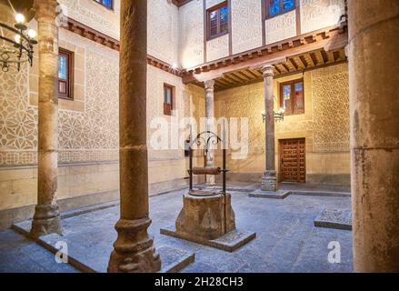 Palais de Cascales.Segovia, Castille et Leon, Espagne. Banque D'Images