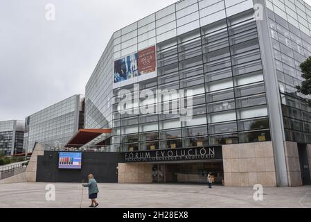 Burgos, Espagne - 16 octobre 2021 : vues extérieures du Museo de la Evolucion Humana, Musée de l'évolution humaine, à Burgos Banque D'Images