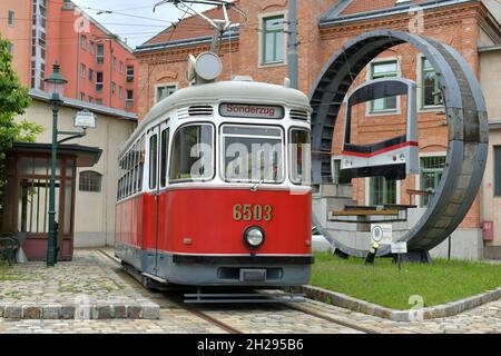 Verkehrsmuseum 'Remise' à Vienne, Österreich, Europa - Musée des transports et du tramway 'Remise' à Vienne, Autriche.Europe Banque D'Images