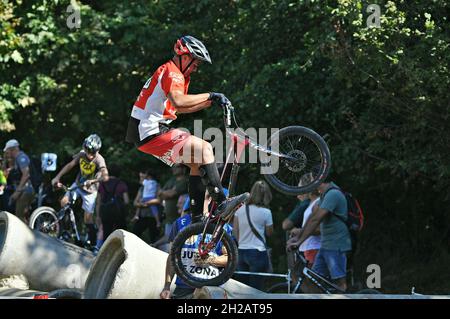 Barcelona Cup of Vallgorguina Trial Bikes, Barcelone, Catalogne, Espagne Banque D'Images