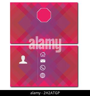 Carte de visite vierge et carte de visite design ensemble coloré blanc fond Banque D'Images