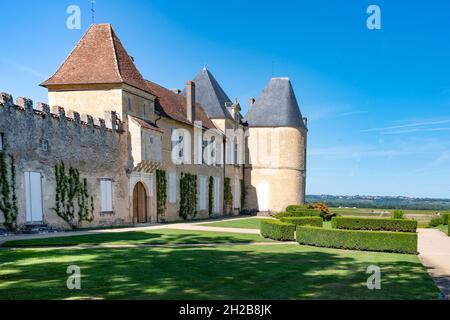 Le Château d'Yquem à Sauternes est l'un des domaines viticoles les plus exquis au monde... et les plus chers... pour la France Banque D'Images