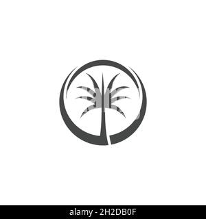 Arbre généalogique Date d'illustration vectorielle, modèle logo icône Banque D'Images