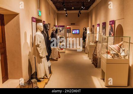 SHARJAH, eau - 11 MARS 2017 : intérieur du musée du patrimoine de Sharjah. Banque D'Images