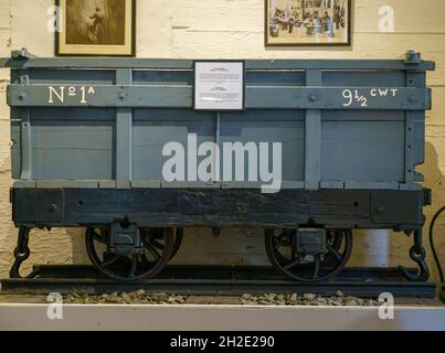 Transport et transport de trains industriels exposés au musée du château de Penrhyn, Bangor Wales, Royaume-Uni Banque D'Images