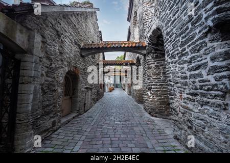 Passage St Catherines (Katariina Kaik) - Tallinn, Estonie Banque D'Images