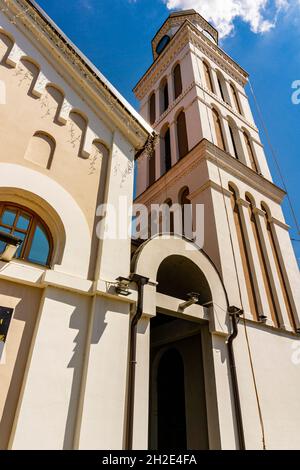 Vue sur la cathédrale de la Nativité de la Sainte Vierge Marie à Zajecar, Serbie Banque D'Images