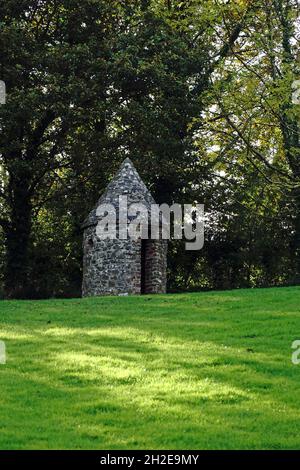 Tullyich Bleach Green Tower dans le musée folklorique Ulster.Cultra, County Down, Irlande du Nord, 16.10.2019 Banque D'Images