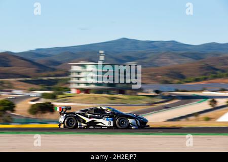 Portimao, Portugal, 21/10/2021, 08 Mastronardi Rino (ita), Ruberti Paolo (ita), Iron Lynx, Ferrari 488 GT3, action pendant le 6ème tour de la coupe Michelin le Mans, du 21 au 24 octobre 2021 sur le circuit International de l'Algarve, à Portimao, Portugal - photo Joao Filipe / DPPI Banque D'Images