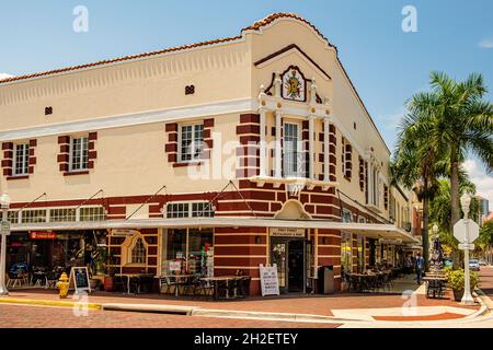 First Street Restaurant and Bar, First Street, fort Myers, Floride Banque D'Images