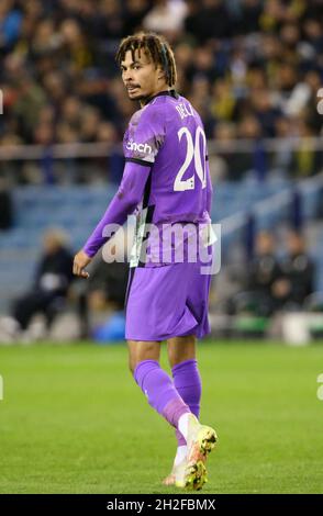 Arnhem, pays-Bas, 21 octobre 2021, DELE Alli de Tottenham pendant la Ligue des conférences de l'UEFA, le match de football du Groupe G entre vitesse Arnhem et Tottenham Hotspur le 21 octobre 2021 au stade Gelredome à Arnhem, pays-Bas - photo Jean Catuffe / DPPI Banque D'Images