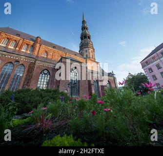 Église Saint-Pierre - Riga, Lettonie Banque D'Images