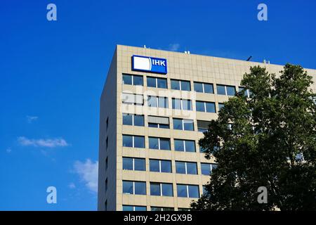 La Chambre d'Industrie et de Commerce (Industrie- und Handelskammer / IHK) à Düsseldorf/Allemagne.Düsseldorf est la capitale de Northhine-Westfalia. Banque D'Images