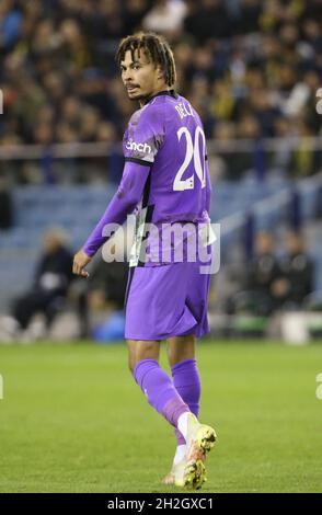 Arnhem, pays-Bas, 21 octobre 2021, DELE Alli de Tottenham pendant la Ligue des conférences de l'UEFA, match de football du Groupe G entre vitesse Arnhem et Tottenham Hotspur le 21 octobre 2021 au stade Gelredome à Arnhem, pays-Bas - photo: Jean Catuffe/DPPI/LiveMedia Banque D'Images