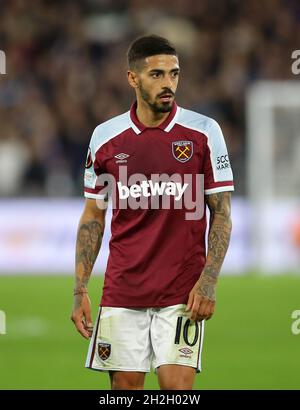 Londres, Angleterre, 21 octobre 2021.Manuel Lanzini de West Ham a Uni pendant le match de l'UEFA Europa League au stade de Londres, à Londres.Le crédit photo devrait se lire: David Klein / Sportimage Banque D'Images