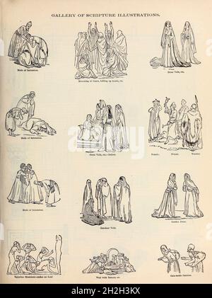 Galerie des Écritures illustrations du style de vie et de la mode bibliques de la ' Bible de la famille doré ' contenant l'ancien et le Nouveau Testament, l'Apocryphe orné de belles gravures pleine page, des illustrations et la Galerie de la Bible de Dore.Publié à Philadelphie par William T. amies en 1883 Banque D'Images