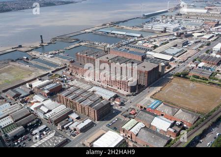 Stanley Dock et environs, Liverpool, 2015. Banque D'Images