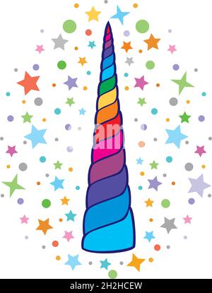 Illustration du vecteur d'avertisseur sonore UNICORN Illustration de Vecteur