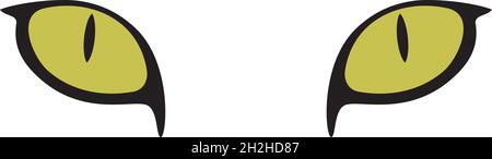Illustration du vecteur de couleur des yeux de chat Illustration de Vecteur