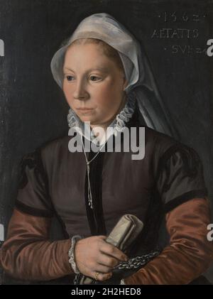 Portrait d'une jeune femme, 1562. Banque D'Images