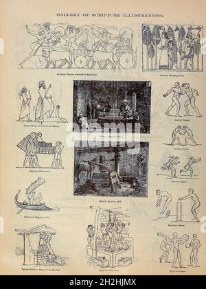 Galerie des Ecritures illustrations du style de vie biblique de ' la Bible de la famille doré ' contenant l'ancien et le Nouveau Testament, les Apocryphes ornés de belles gravures pleine page, des illustrations et la Galerie de la Bible de Dore.Publié à Philadelphie par William T. amies en 1883 Banque D'Images