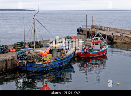 Le port - John O'Groats, Caithness, région des Highlands, Écosse, Royaume-Uni - 18 juillet 2021 Banque D'Images