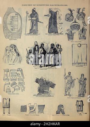 Galerie des Écritures illustrations du style de vie et de la mode bibliques de la ' Bible de la famille doré ' contenant l'ancien et le Nouveau Testament, l'Apocryphe orné de belles gravures pleine page, des illustrations et la Galerie de la Bible de Dore.Publié à Philadelphie par William T. amies en 1883 Banque D'Images