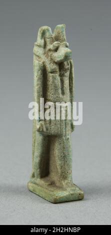 Amulet du Dieu Anubis, Égypte, période tardive, dynasties 26-31 (664-332 BCE). Banque D'Images