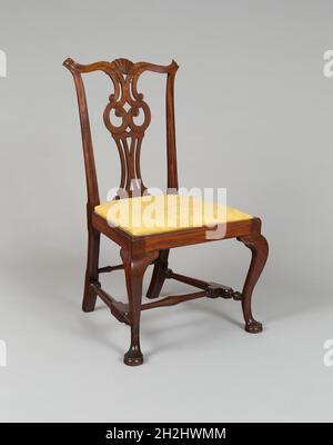 Paire de chaises d'extrémité, 1755/90. Banque D'Images