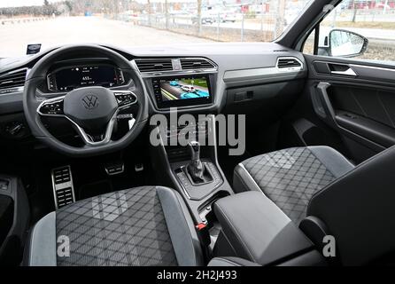 VW Tiguan eHybrid, intérieur photo Anders Wiklund / TT code 10040 Banque D'Images