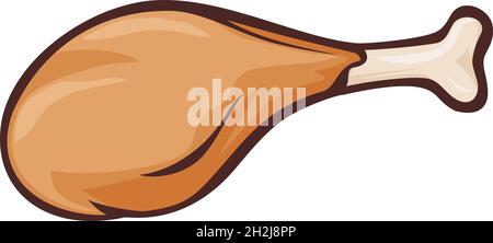 Illustration vectorielle de pilon de poulet Illustration de Vecteur