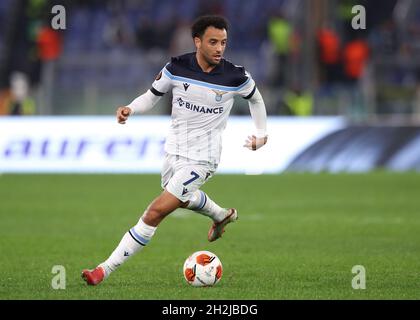 Rome, Italie, 21 octobre 2021.Felipe Anderson de SS Lazio pendant le match de l'UEFA Europa League à Olimpico, Rome.Le crédit photo devrait se lire: Jonathan Moscrop / Sportimage Banque D'Images