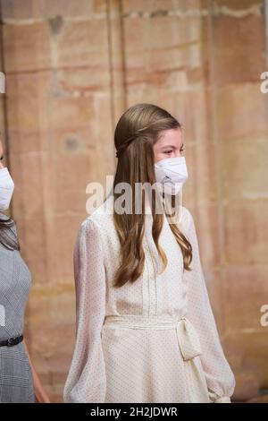 Oviedo, Asturies, Espagne.22 octobre 2021.Princess Sofia assiste à une audience avec les gagnants des médailles des Asturies 2021 au Reconquista Hotel le 22 octobre 2021 à Oviedo, Espagne (Credit image: © Jack Abuin/ZUMA Press Wire) Banque D'Images