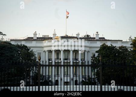 Pékin, Chine.3 septembre 2021.Photo prise le 3 septembre 2021 montre la Maison Blanche à Washington, DC, les États-Unis.Credit: Liu Jie/Xinhua/Alay Live News Banque D'Images