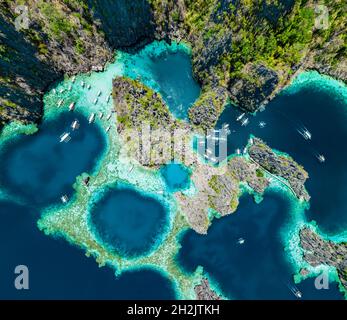 Paysage panoramique de l'île de Coron aux Philippines Banque D'Images