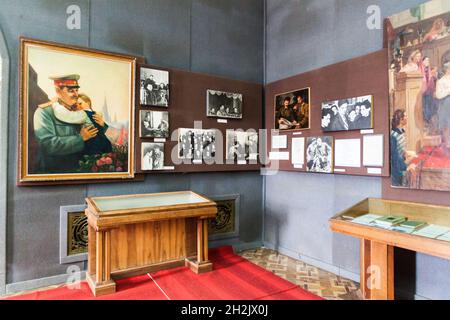 GORI, GÉORGIE - 15 JUILLET 2017 : intérieur du musée Staline dans la ville de Gori, Géorgie. Banque D'Images