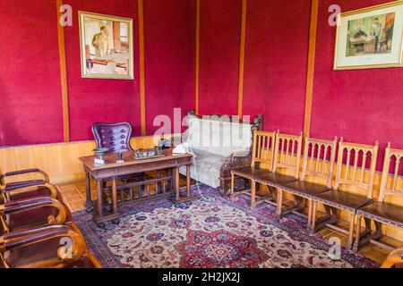 GORI, GÉORGIE - 15 JUILLET 2017 : intérieur du musée Staline dans la ville de Gori, Géorgie. Banque D'Images