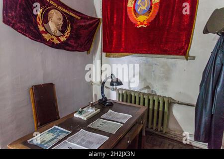 GORI, GÉORGIE - 15 JUILLET 2017 : intérieur du musée Staline dans la ville de Gori, Géorgie. Banque D'Images