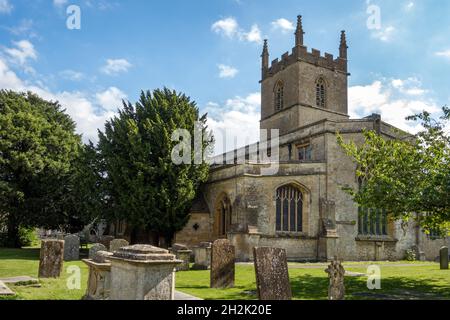 Eglise paroissiale St Edwards, Stow on the Wold, Gloucestershire, Cotswolds, en Angleterre Banque D'Images